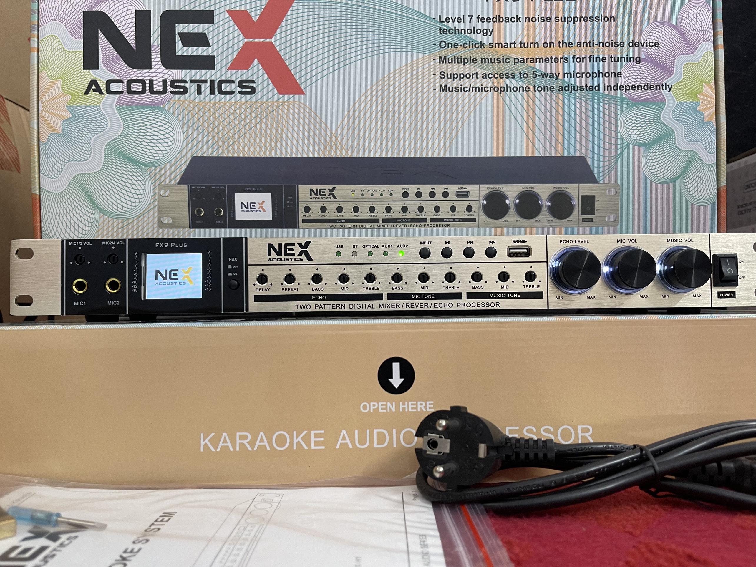 Vang cơ chống hú Nex Fx9 plus.HÀNG Chính hãng. (check code để xác nhận)