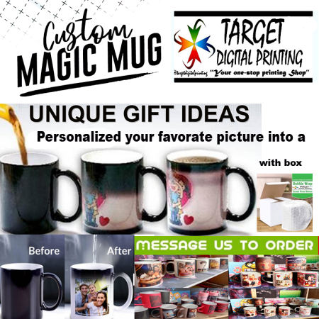 Personalized Customized Magic Mug I 11oz Magic Mug I High Quality Prints I Heat Sensitive Color Changing Magic Mug