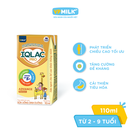 Sữa Bột Pha Sẵn VPMilk IQLac Pro Advance Premium Cho Bé Từ 1 Tuổi