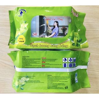 Sỉ 1 thùng 24 gói khăn ướt đa năng Ruby&Gold (50 tờ/gói)/khăn giấy đa năng/giấy vệ sinh/khăn lau chùi