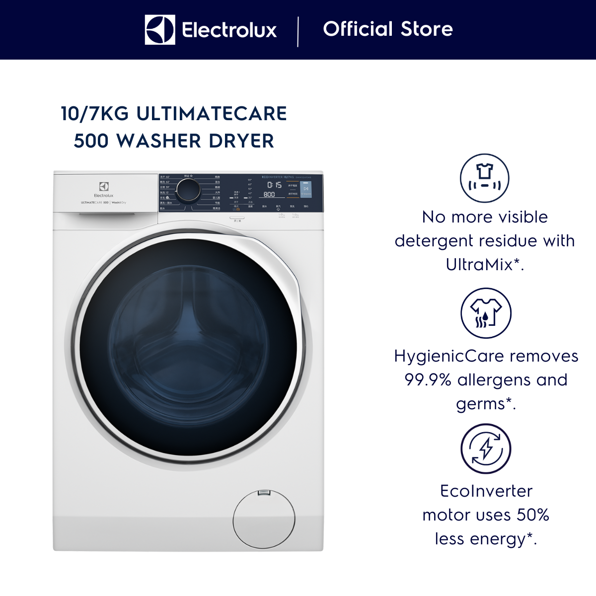 washing machine with dryer 2 in 1