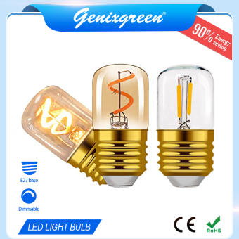 Bóng Đèn Led Edison E27 Đèn Tuýp Mini Cổ Điển 220V 1W Bóng Đèn Dây Tóc Cổ Điển Hoài Cổ Bóng Đèn Ngủ Màu Vàng Trong Suốt Trang Trí Màu Trắng Ấm