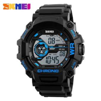 Đồng hồ thể thao nam điện tử dây cao su cao cấp Skmei 1233 chống nước siêu bền