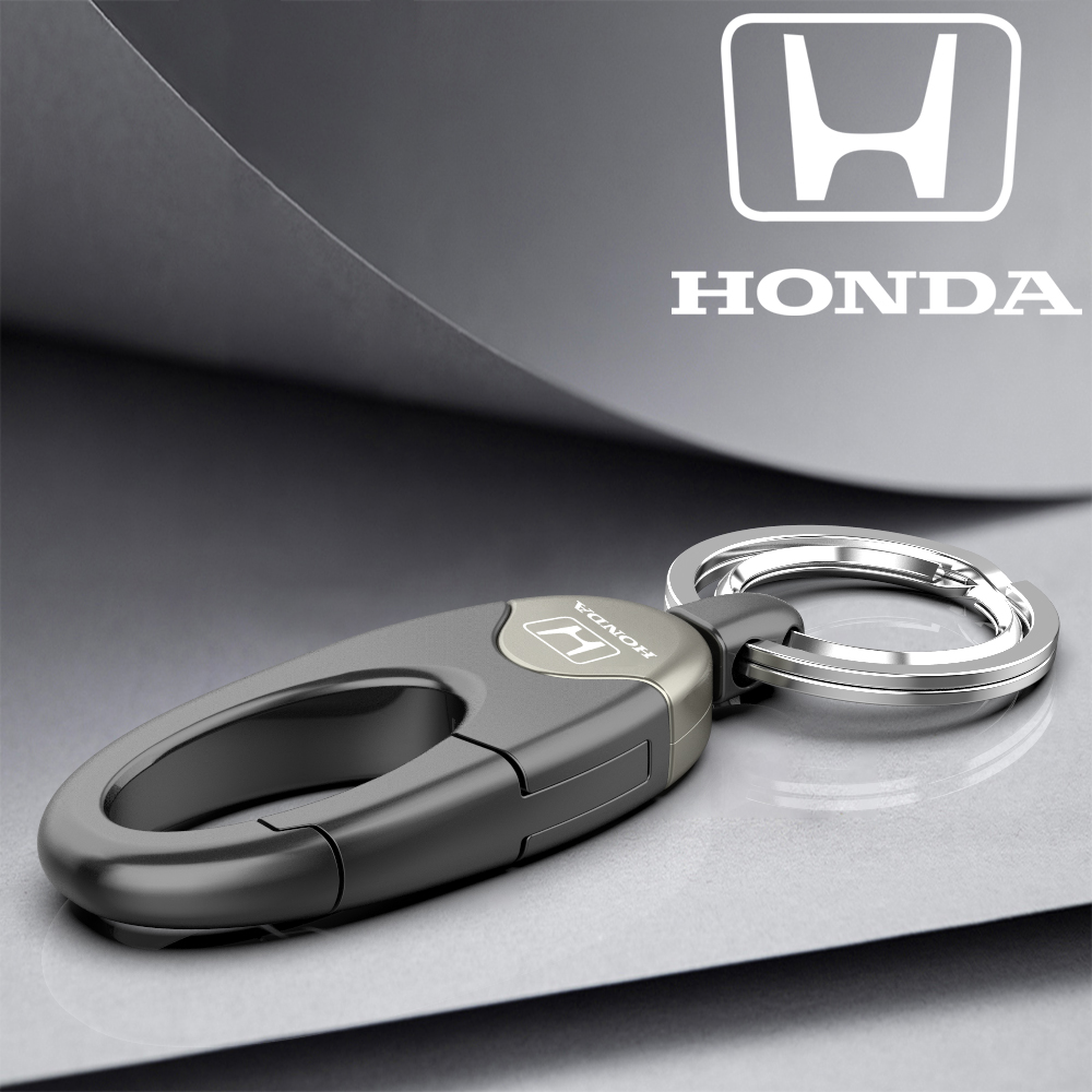 Móc khóa da kim loại cho xe hơi honda móc khóa xe hơi thời trang logo sáng tạo
