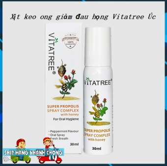 Xịt Keo Ong Giảm Đau Họng Cho Bé Vitatree Úc Chai 30ml - Cao Hanh Cosmetics