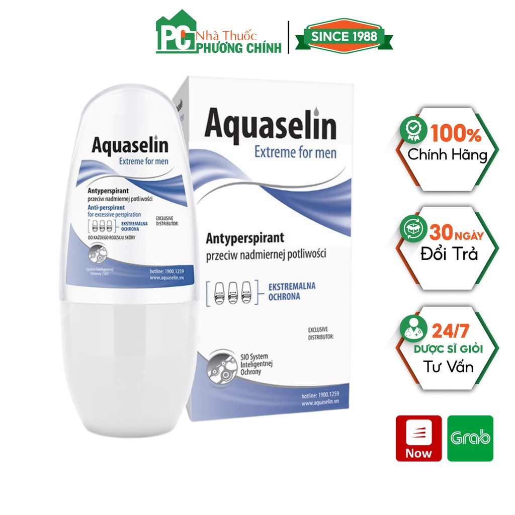 Lăn nách khử mùi aquaselin nam extreme for men - giúp khử mùi & giảm mồ hôi cho nam giới