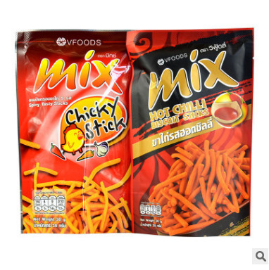 [ Giòn ngon ] snack bim bim tăm que cay MIX Thái Lan gói lớn 60g