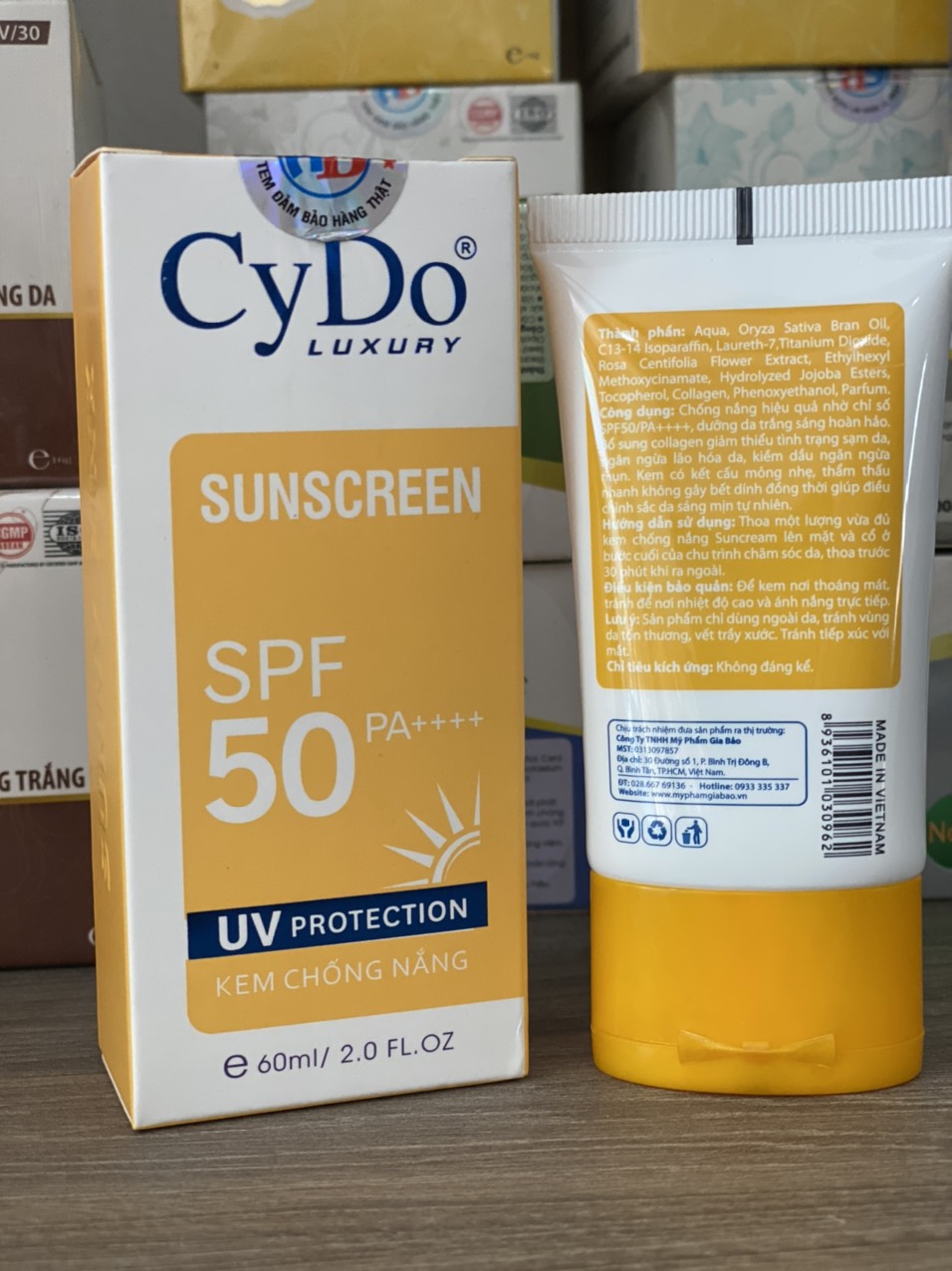 Kem chống nắng luxury cydo spf50+ 60ml hàng chính hãng bán sỉ
