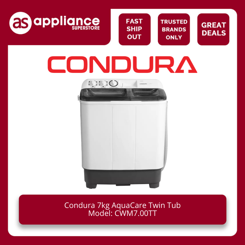 condura twin tub washing machine 7kg