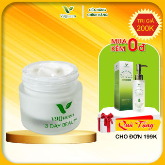 Kem Face Chống Nắng V9Queen, Chiết Xuất Dâu Tằm, Hoa Mẫu Đơn Giúp Mờ Nám Dưỡng Trắng Da 10g