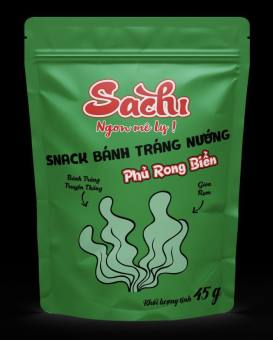 Bánh tráng nướng tẩm vị Rong biển Sachi 45gram.