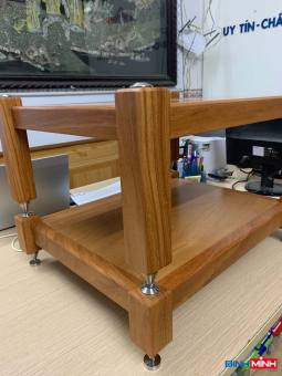 Kệ Audio Gỗ Gõ Đỏ 2 Tầng