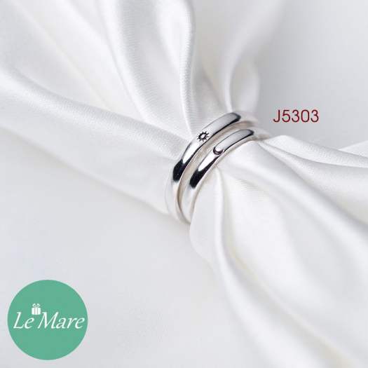 Nhẫn đôi bạc thời trang Le'mare Jewelry J5303