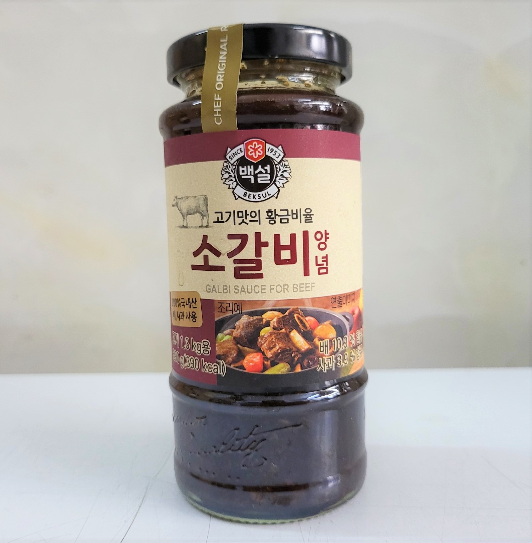 Lọ 290g SƯỜN BÒ XỐT ƯỚP THỊT Beksul Korea CJ FOODS Galbi Sauce for Beef
