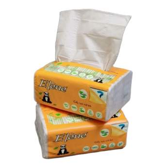 Combo 2 gói Giấy lụa rút Elène tre cao cấp kích thước 180x120mm