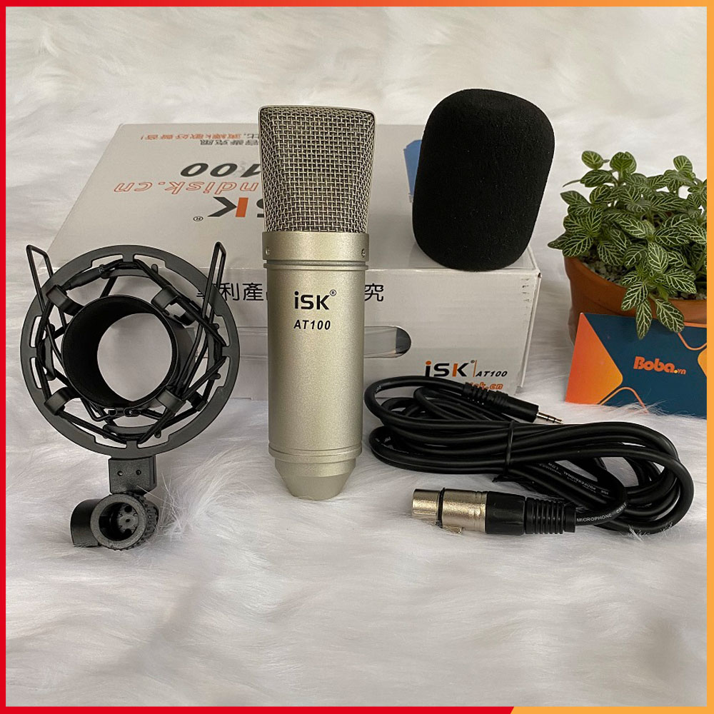 Micro thu âm livestream isk at100 - mic thu âm livestream chuyên nghiệp - dễ dàng sử dụng, hát livetreams đơn giản