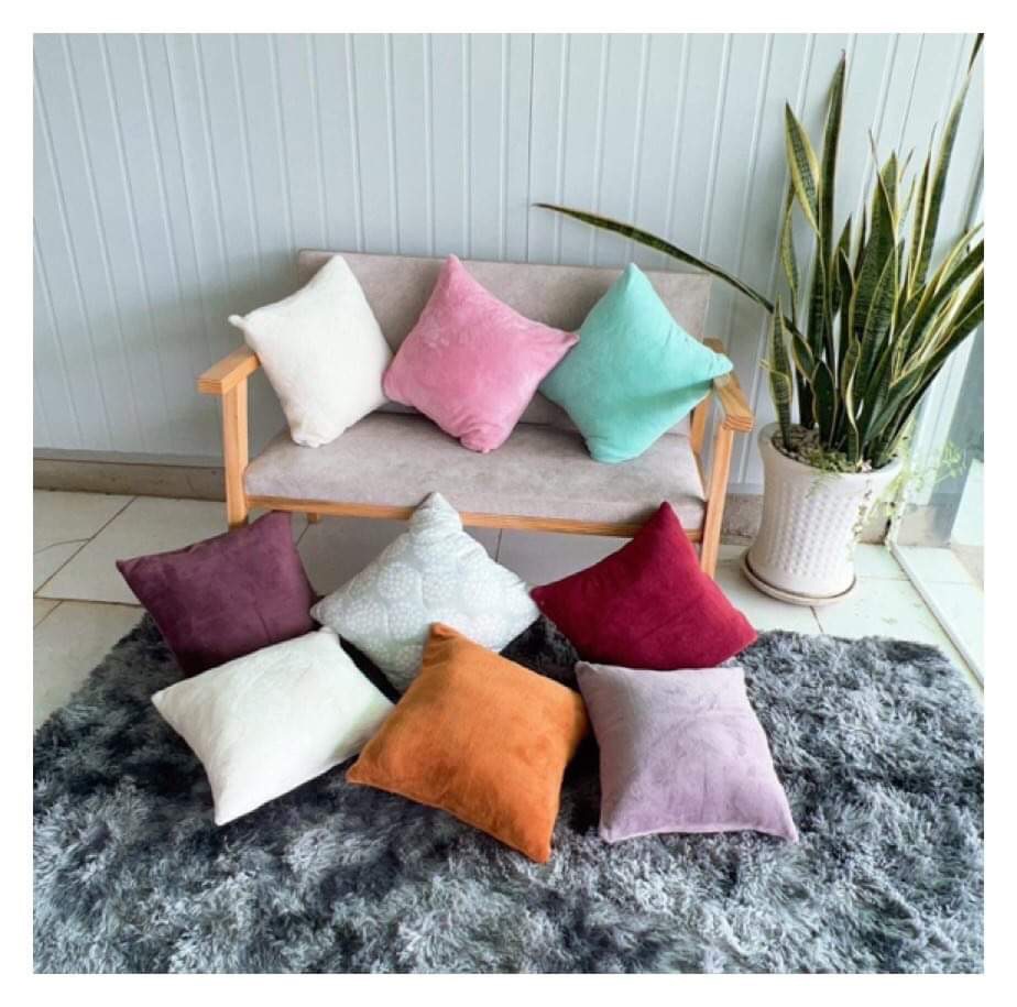 Gối tựa sofa bằng lông cao cấp 45cm x45cm| gối trang trí sofa mẫu mới nhất