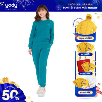 Đồ bộ thu đông nỉ nữ cơ bản Yody, bộ thun nữ ấm áp chất liệu mềm mại thời trang BTN5050