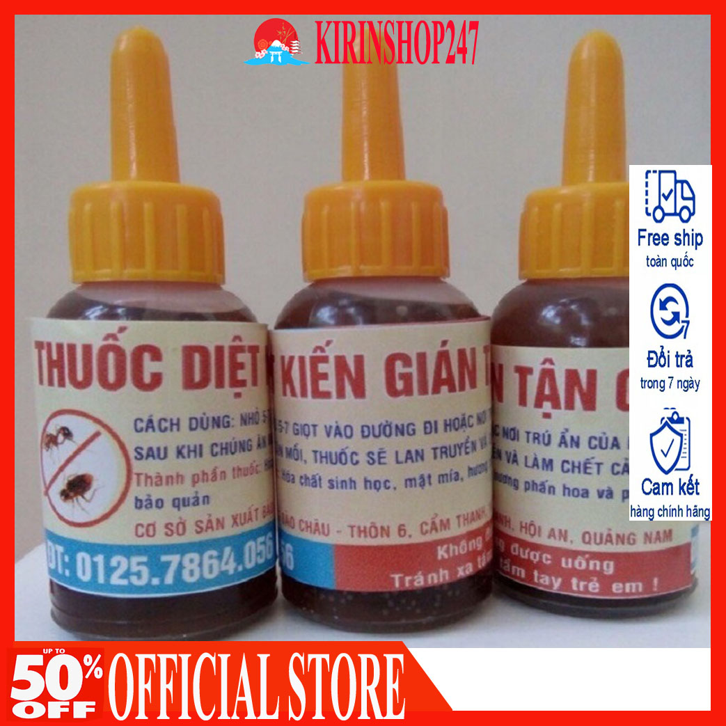 Thuốc diệt kiến gián côn trùng sinh học an toàn hiệu quả