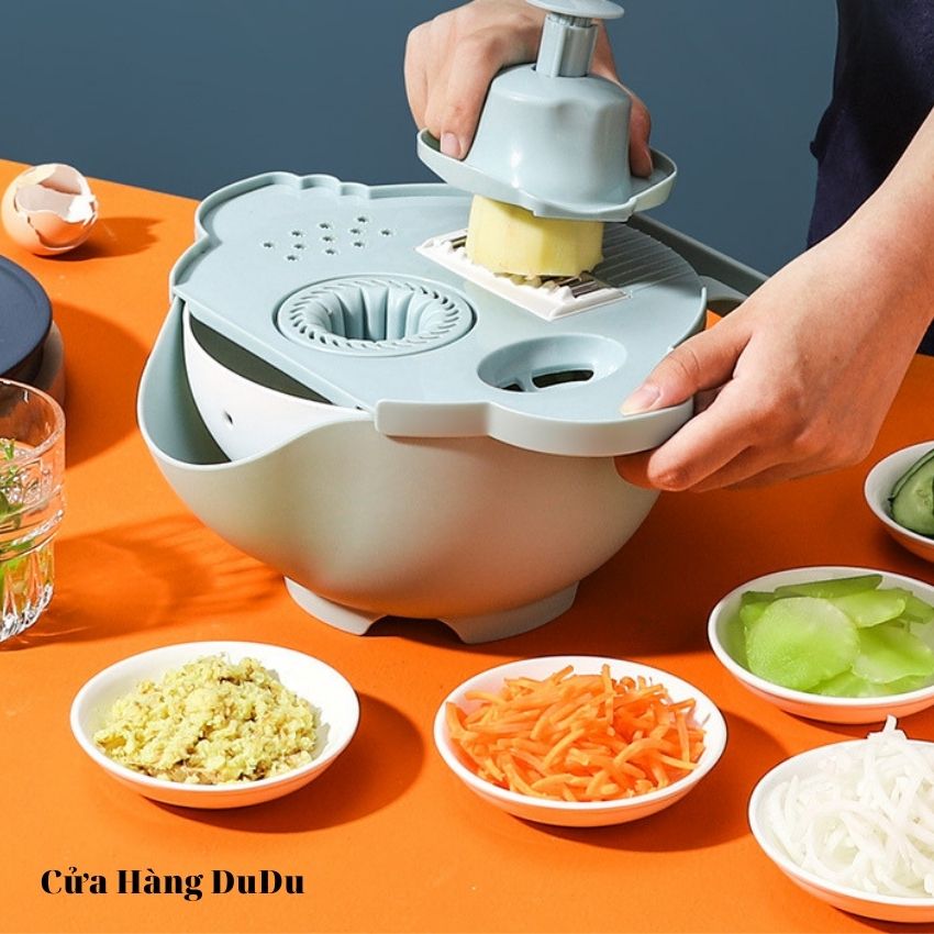 Hộp Cắt Thái Bào Sợi Rau Củ Quả Hạt Lựu Đa Năng - Dụng Cụ Bào Gọt Rau Củ Thông Minh NC5055