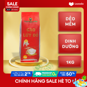 Gạo Lứt Đỏ Vinh Hiển / Dinh dưỡng, dẻo mềm, ngon dể nấu 1kg