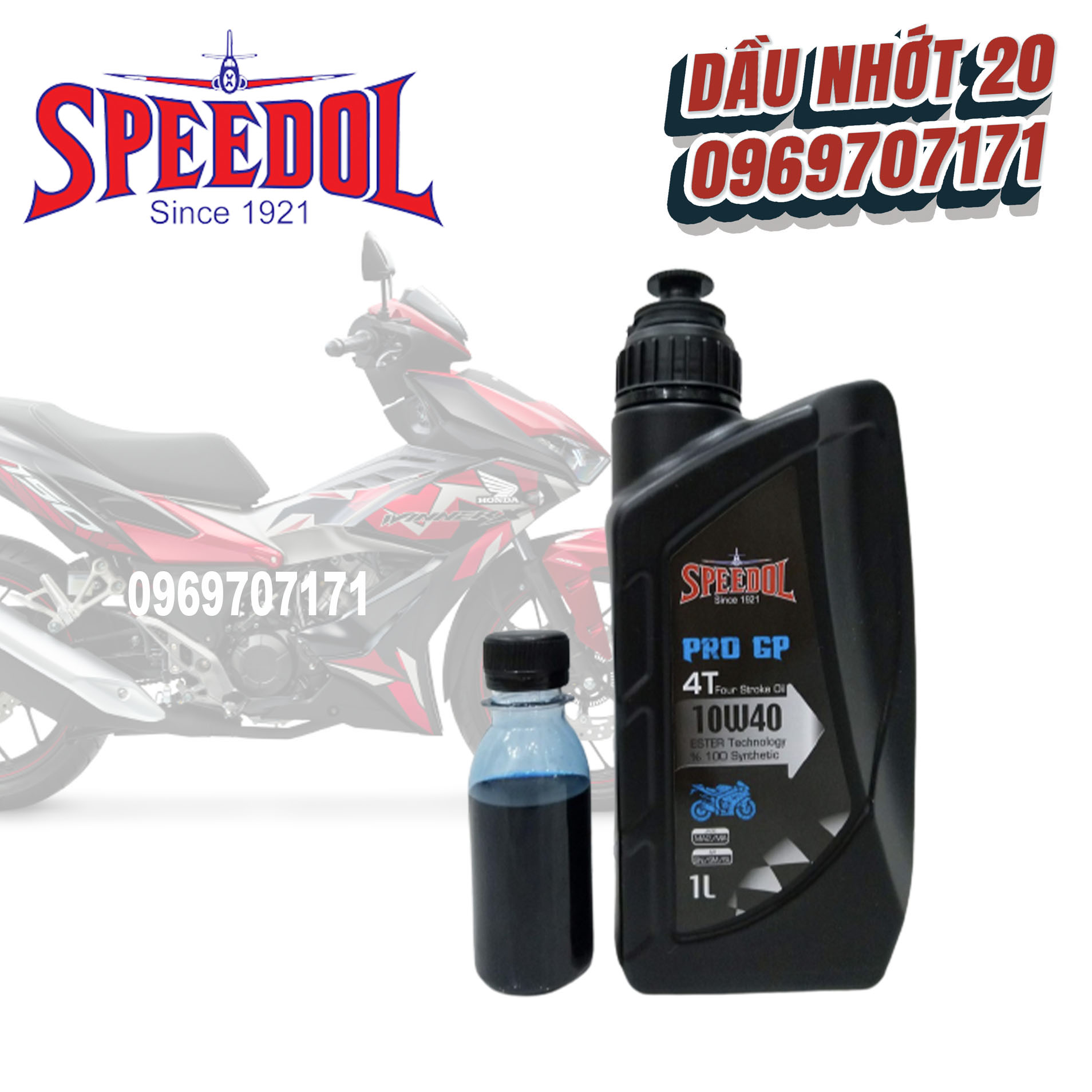 [HCM]1 lít Nhớt speedol pro gp 10w-40 Full tổng họp