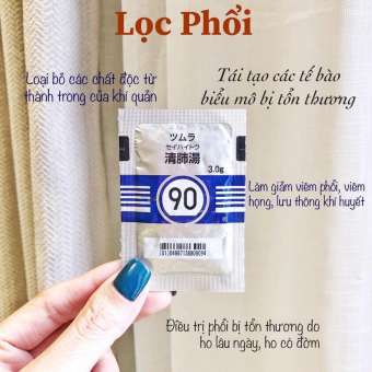 Thảo Dược Lọc Phổi , bổ phổi TSUMURA SEIHAITO 90 hộp 42 gói  NHẬT BẢN