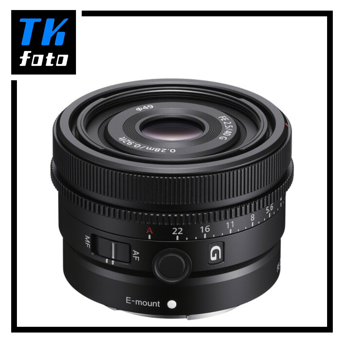 Sony Fe 40Mm F2.5 G Lens With 15 Months Local Warranty For