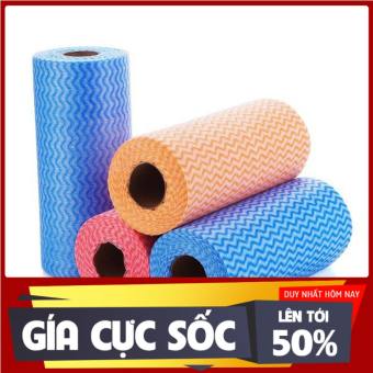 Khăn giấy lau đa năng bằng vải khô không dệt vệ sinh cho phòng nhà bếp tay giầy siêu sạch tiện dụng 50 tờ