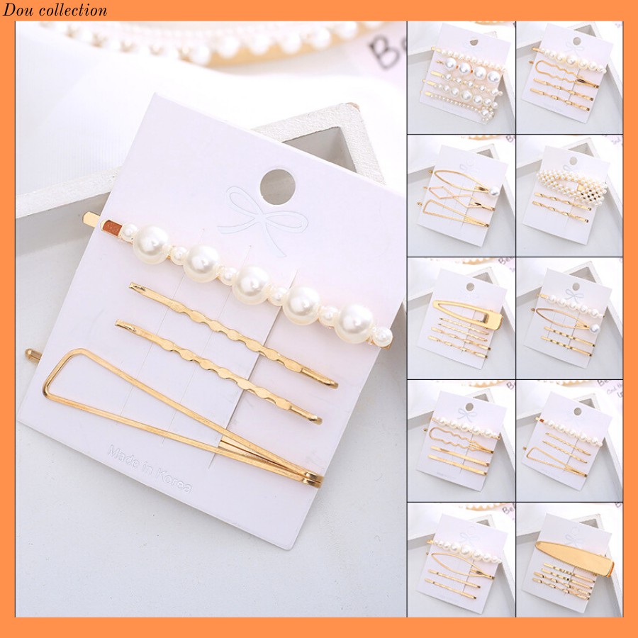 Kẹp tóc set kẹp mỏ vịt nữ hàn quốc - mã kt000