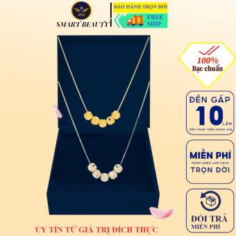 Dây Chuyền Bạc Cho Nữ DC05 Bạc Ta Thật S999 Tinh Khiết Không Han Không Dị Ứng Mặt Đá Tinh xảo - Vòng Cổ Bạc Cho Nữ Xinh Xắn