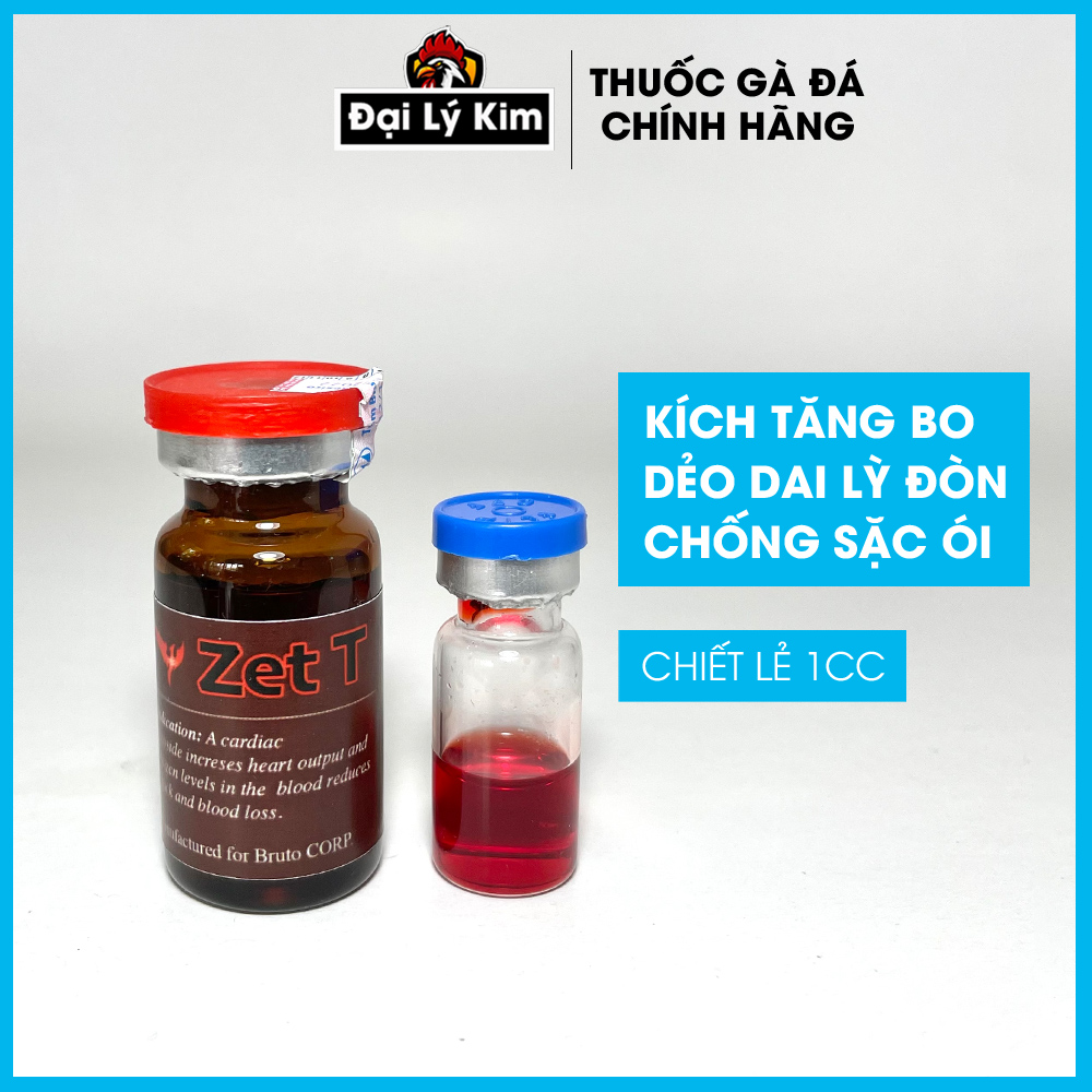 Thuốc gà đá tăng bo lớn, cực lì đòn, chống ói Zet T, chiết lẻ 1cc, nhập khẩu Mexico chính hãng + thuốc gà, thuốc gà đá, thuốc cho gà đá, thuốc tăng bo gà đá