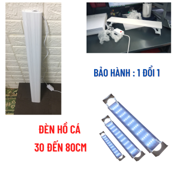 Đèn hồ cá 30cm - 80cm THỦY SINH 4 dãy LED ánh sáng trắng cho hồ cá hồ thủy sinh