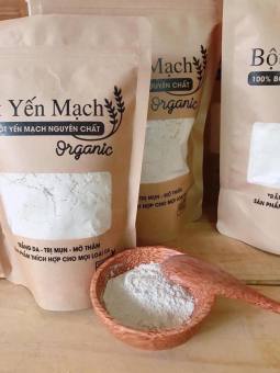 Bột yến mạch đắp mặt Úc Organic 300g - Tặng kèm bộ dụng cụ trộn bột mask