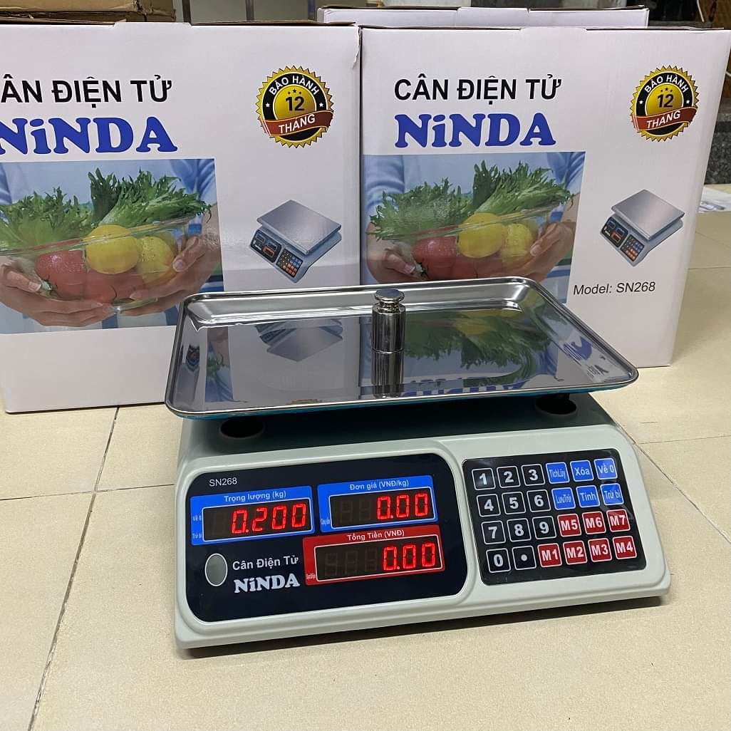 Cân điện tử ninda mẫu sn268 loại cân 30kg