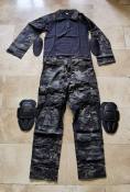 Outdoor sports toys warwolf tactical gear New Gen 4 Uniform Bdu with knee pads Set Tactical Camouflage Hunting Clothes Frog Suits Outdoor Sniper Combat Shirt & Pants Sets Uniform Ghillie Suits For tactical gear