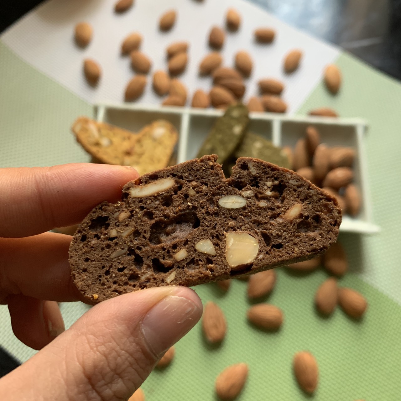 Bánh giảm cân , bánh ăn kiêng Biscotti vị Ca Cao hoàn toàn không đường, tốt cho sức khỏe