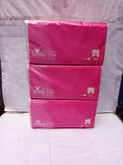 lốc 5 gói khăn giấy lụa Bless You 2 lớp cao cấp 250 tờ (loại 1)