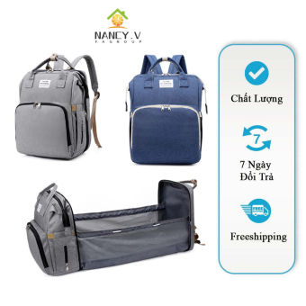 Balo Bỉm Sữa Đa Năng Kèm Nôi Gấp Gọn Cho Bé Sunshine Balo Đựng Bỉm Balo Giữ Nhiệt Bình Sữa Nhiều Ngăn Chống Thấm Nước Đeo Nhẹ Có Móc Treo Xe Túi Du Lịch Đa Năng Đựng Bỉm Sữa Kèm Nôi Di Động