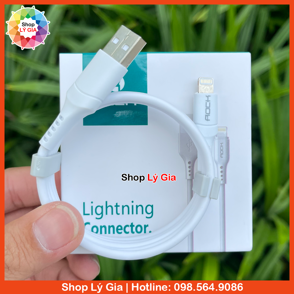 Cáp sạc USB to Lightning cho iPhone/iPad | Thương hiệu Rock