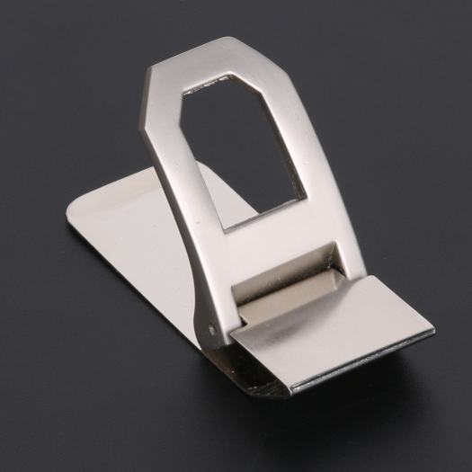 Ví Thép Không Gỉ Có Lỗ Hình Vòng Cung Kẹp Đựng Thẻ Tên