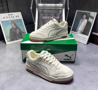 Giày thể thao Puma Butter trắng sữa thấp cổ đế nâu , Giày Thể Thao Nam Nữ Puma sơn tùng Hàng Cao Cấp