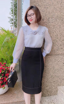 Chân Váy Dáng Dài Qua Gối Dáng Suông Chân Váy Công Sở Trẻ Trung