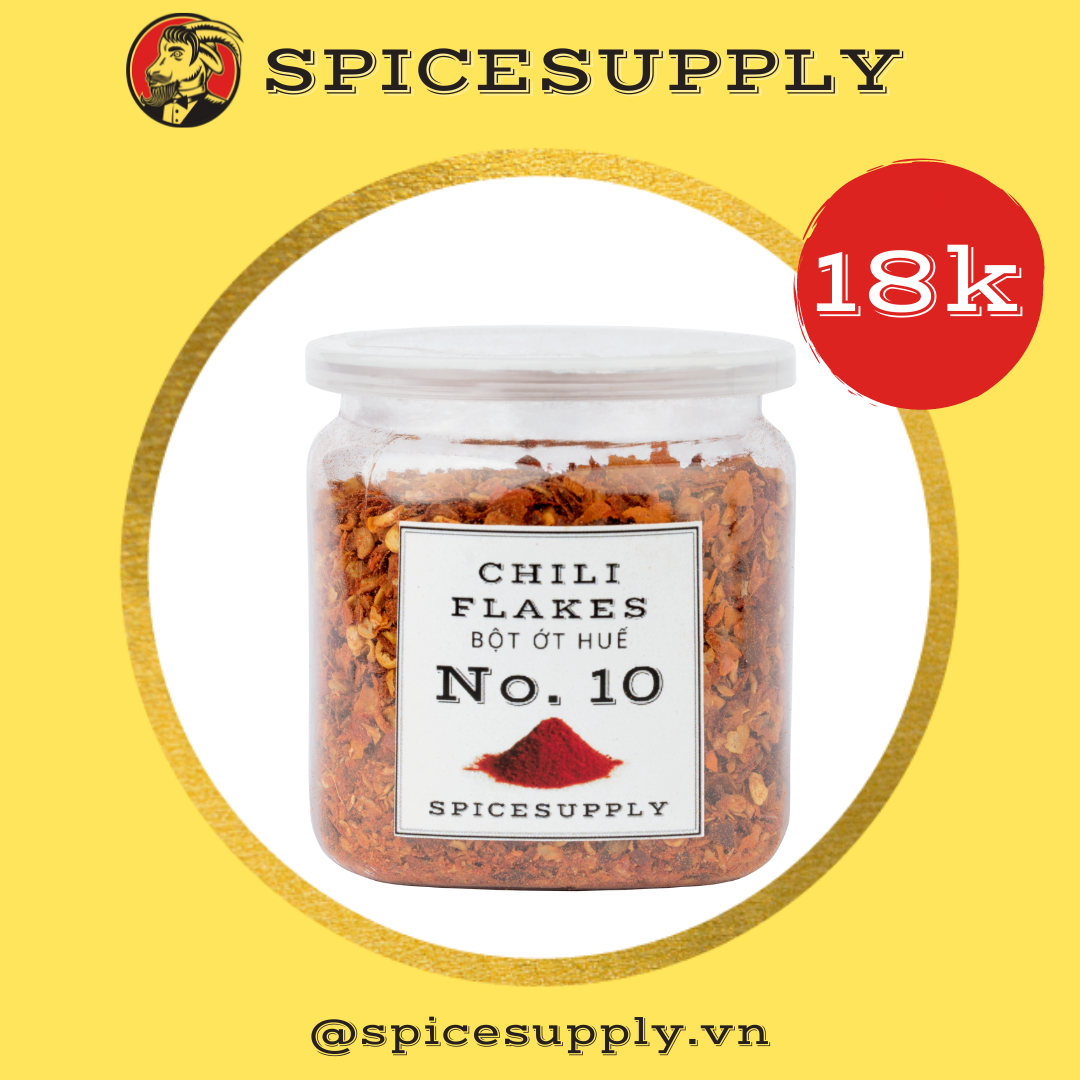 [HCM]Hũ 60g Chili Flakes - Ớt Huế Vẩy SPICESUPPLY Việt Nam Siêu Cay Gói Nhỏ Gia Vị Healthy Giảm Cân Meal Plan Fitness
