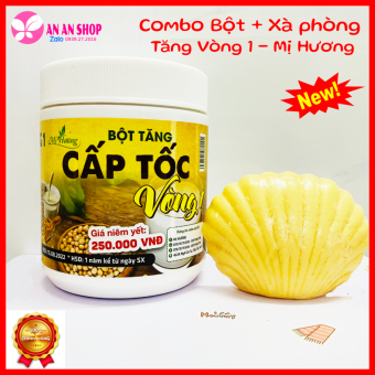 Combo Xà phòng tăng vòng 1 + Bột tăng vòng 1 cấp tốc Mị Hương - Hàng chính hãng