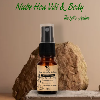 Nước hoa vải xịt thơm quần áo the Lotus Airline 10ml