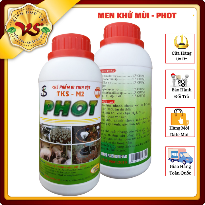 XỬ LÝ BỂ PHỐT: Chống Tắc Nghẽn, Khử Mùi Hôi Chuồng Trại, Hầm Biogas - Chai 500ml