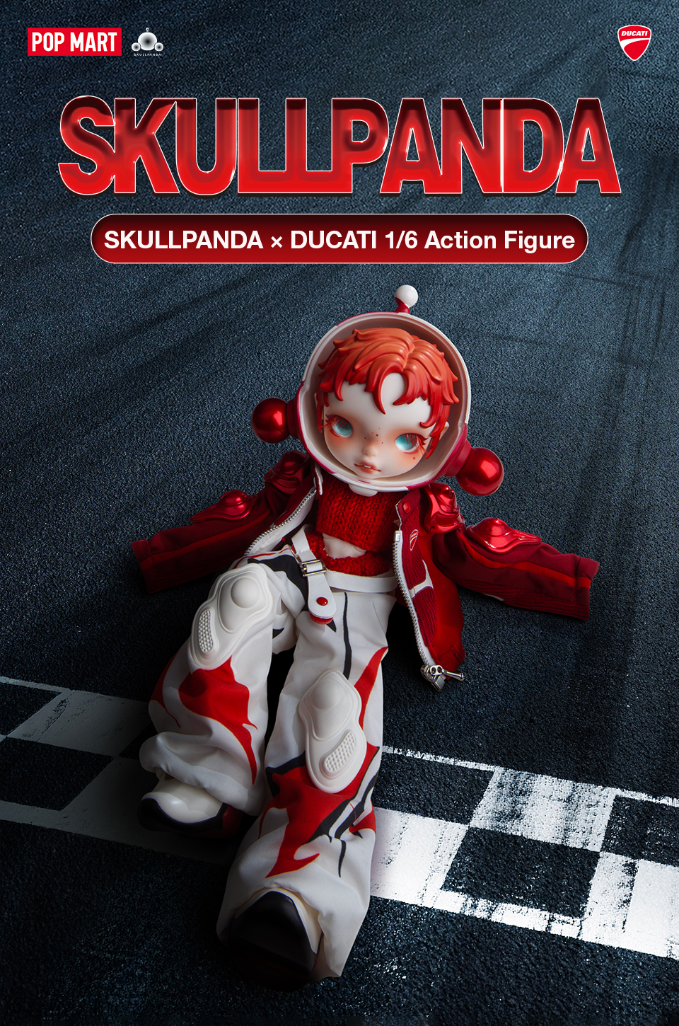 POP MART SKULLPANDA x DUCATI 1/6 Action Figure | Lazada Singapore