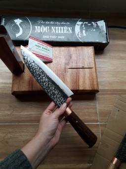 Bộ dao chặt gà vịt và dao thái deba siêu sắc Mộc nhiên Phúc sen - DC01