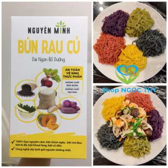Bún gạo lứt rau củ ngũ sắc, Mì 5 loại rau củ ăn eatclean giảm cân